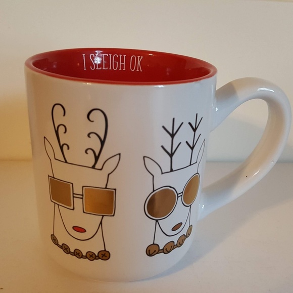 unbranded Other - I Sleigh OK Reindeer Christmas Coffee Tea Mug